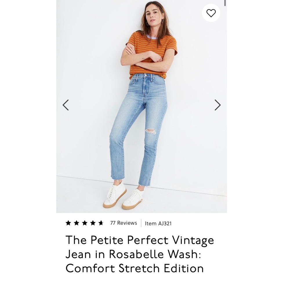 Madewell Perfect Vintage Jeans: Rosabelle Wash